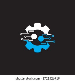 Gear Logo Template vector icon illustration design