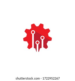 Gear Logo Template vector icon illustration design
