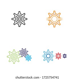 Gear Logo Template vector icon illustration design