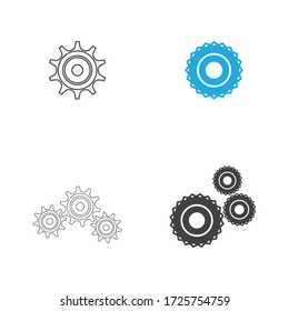 Gear Logo Template vector icon illustration design