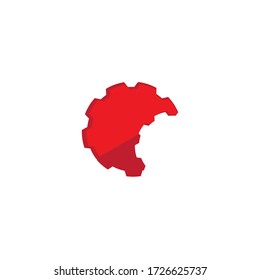 Diseño del icono de la plantilla de logotipo Gear