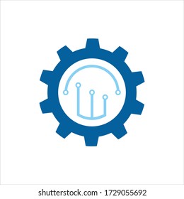 Gear Logo Template vector icon illustration design