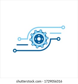 Automation Modernization Vector Icon On White Stock Vector (Royalty ...