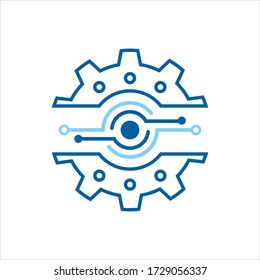 Diseño del icono de la plantilla de logotipo Gear