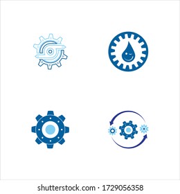 Gear Logo Template vector icon illustration design