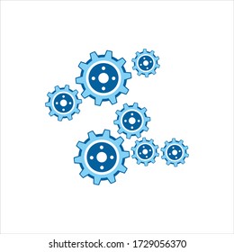 Gear Logo Template vector icon illustration design