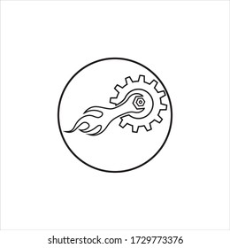 Gear Logo Template vector icon illustration design