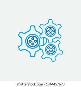 Gear Logo Template vector icon illustration design