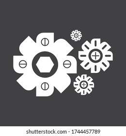 Gear Logo Template vector icon illustration design