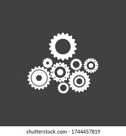 Diseño del icono de la plantilla de logotipo Gear