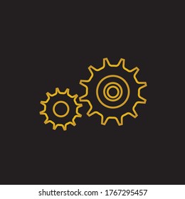 Gear Logo Template vector icon illustration design
