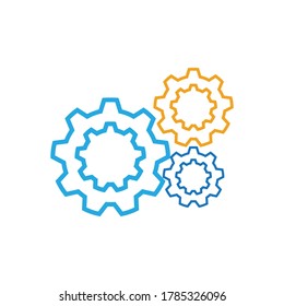 Gear Logo Template vector icon illustration design
