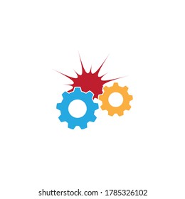 Gear Logo Template vector icon illustration design