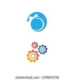 Gear Logo Template vector icon illustration design