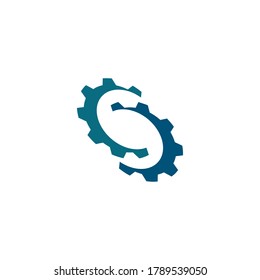 Diseño del icono de la plantilla de logotipo Gear