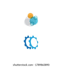 Diseño del icono de la plantilla de logotipo Gear