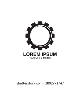 Diseño del icono de la plantilla de logotipo Gear