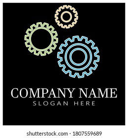 Gear Logo Template vector icon illustration design