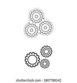 Gear Logo Template vector icon illustration design