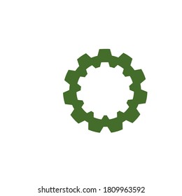 Diseño del icono de la plantilla de logotipo Gear