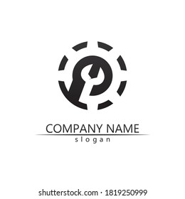 Gear Logo Template vector icon illustration design