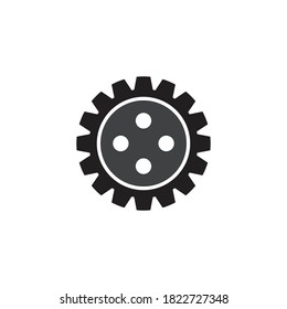 Diseño del icono de la plantilla de logotipo Gear