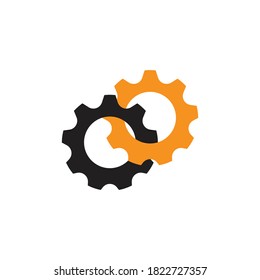 Diseño del icono de la plantilla de logotipo Gear