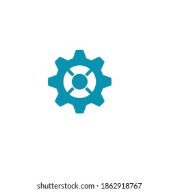 Diseño del icono de la plantilla de logotipo Gear