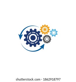 Gear Logo Template vector icon illustration design
