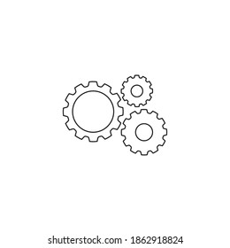 Vorlage für das Zahnrad-Logo, Vektorgrafik-Design