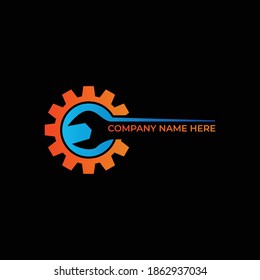 Gear Logo Template vector icon. Abstract Gear sign on white background.