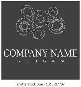 Gear Logo Template vector icon illustration design