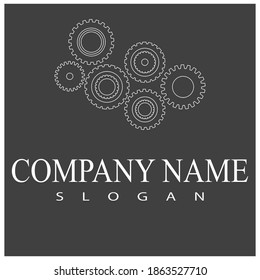 Gear Logo Template vector icon illustration design