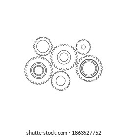Gear Logo Template vector icon illustration design