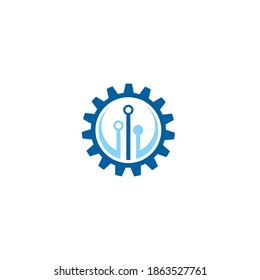 Vorlage für das Zahnrad-Logo, Vektorgrafik-Design