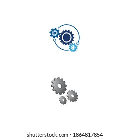 Gear Logo Template vector icon illustration design