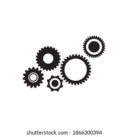 Diseño del icono de la plantilla de logotipo Gear
