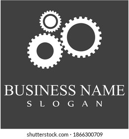 Diseño del icono de la plantilla de logotipo Gear