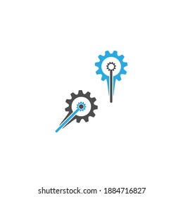 Gear Logo Template vector icon illustration design
