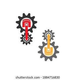 Diseño del icono de la plantilla de logotipo Gear