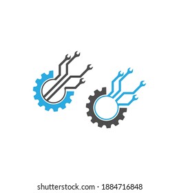 Gear Logo Template vector icon illustration design