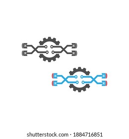Gear Logo Template vector icon illustration design