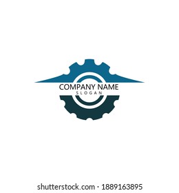 Gear Logo Template vector icon illustration design