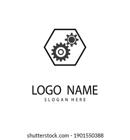 Gear Logo Template vector icon illustration design
