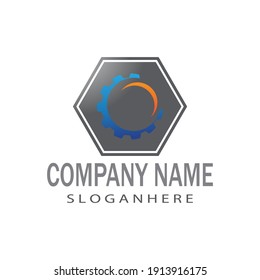 Gear Logo Template vector icon illustration design