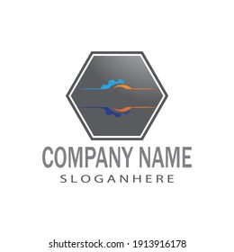Gear Logo Template vector icon illustration design