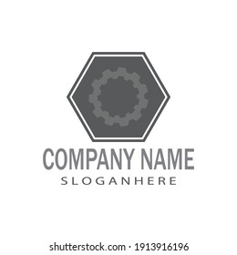 Diseño del icono de la plantilla de logotipo Gear