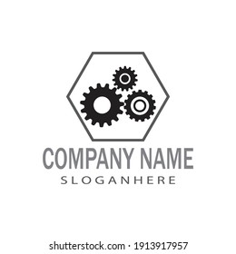 Gear Logo Template vector icon illustration design