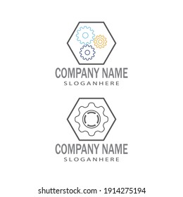 Gear Logo Template vector icon illustration design