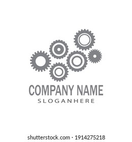 Diseño del icono de la plantilla de logotipo Gear